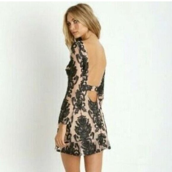 For Love & Lemons A Night To Remember Lace Mini Dress - Picture 1 of 8